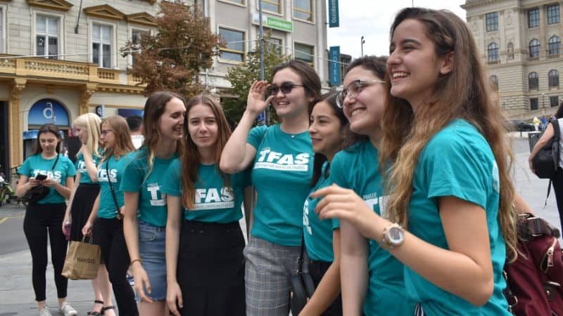 TFAS Prague students exploring the city.